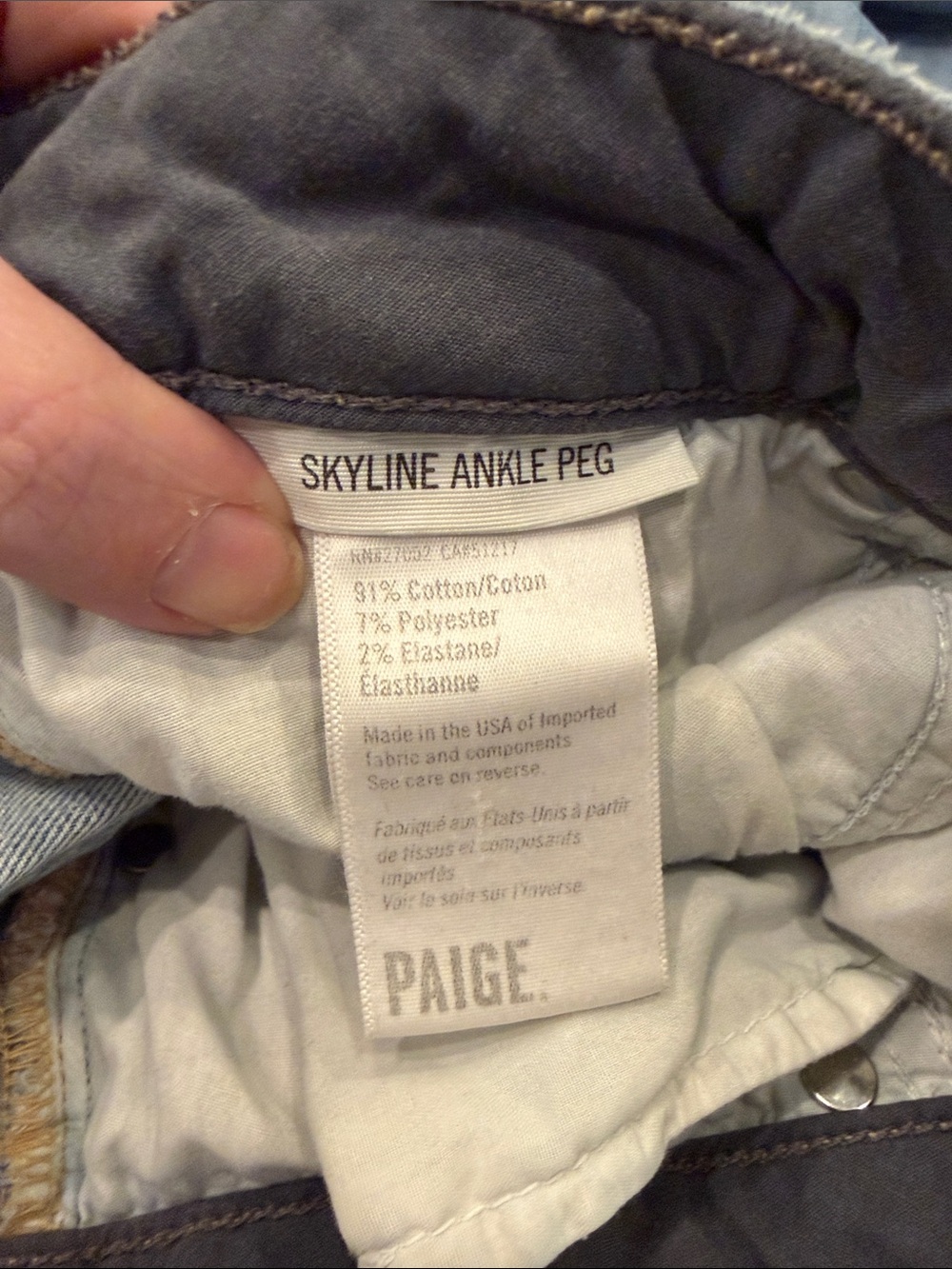 PAIGE skyline ankle peg jeans 28 - Picture 5 of 5